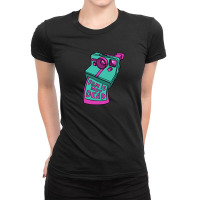 Film Is Not Dead - Instant Camera - Teal & Pink Ladies Fitted T-shirt | Artistshot