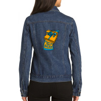 Film Is Not Dead - Instant Camera - Yellow & Blue Ladies Denim Jacket | Artistshot