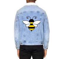 Trending Bee Illustration Unisex Sherpa-lined Denim Jacket | Artistshot