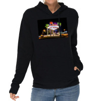 Las Vegas Sign Lightweight Hoodie | Artistshot