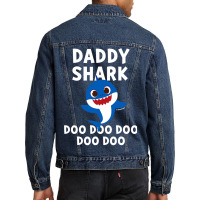 Mens Pinkfong Daddy Shark Official Men Denim Jacket | Artistshot