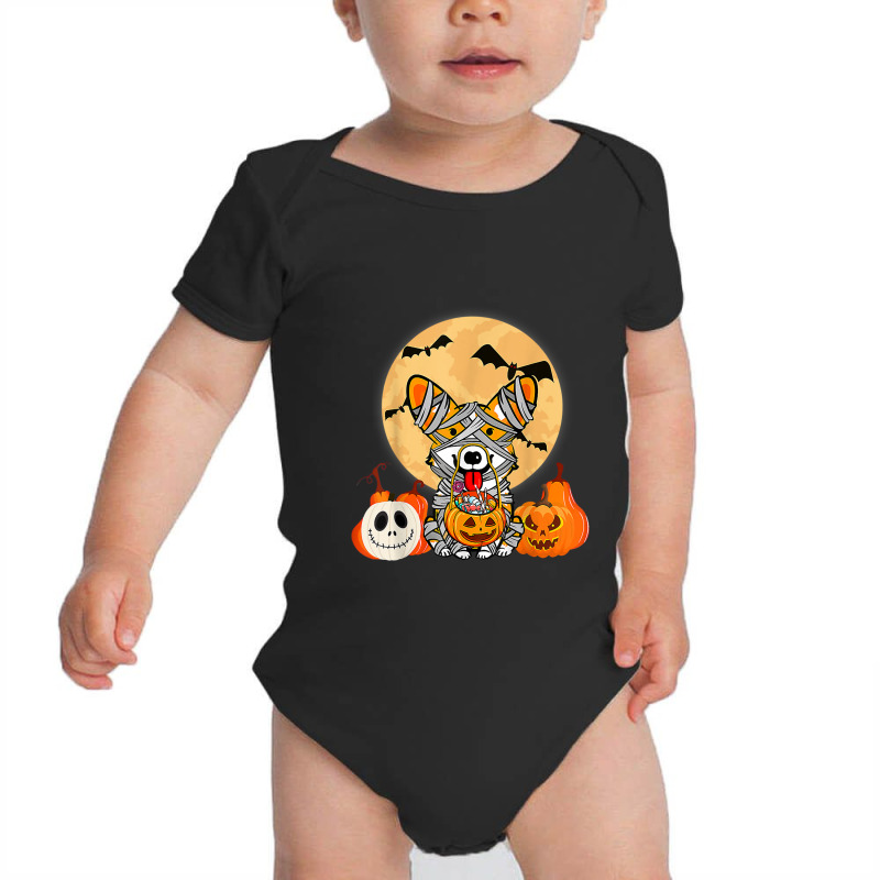 Cute Halloween Costume Welsh Corgi Mummy Dog Lover Design Baby Bodysuit | Artistshot