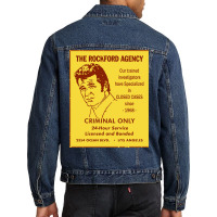 The Rockford Files Yellow Pages Ad Poster Retro Men Denim Jacket | Artistshot