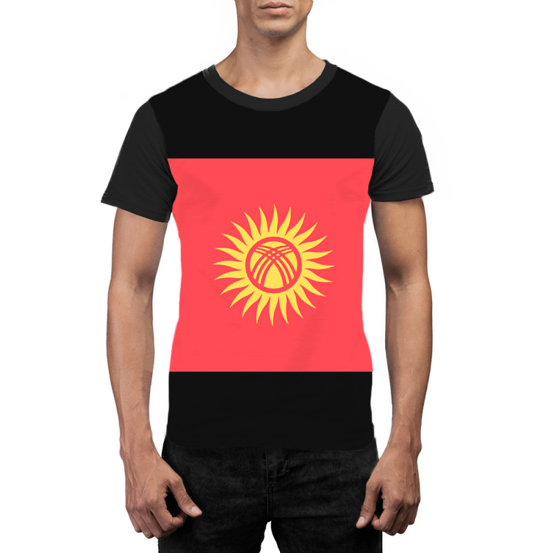 Awesome Kyrgyzstan Flag Graphic T-shirt | Artistshot