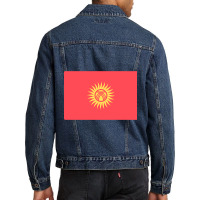 Awesome Kyrgyzstan Flag Men Denim Jacket | Artistshot