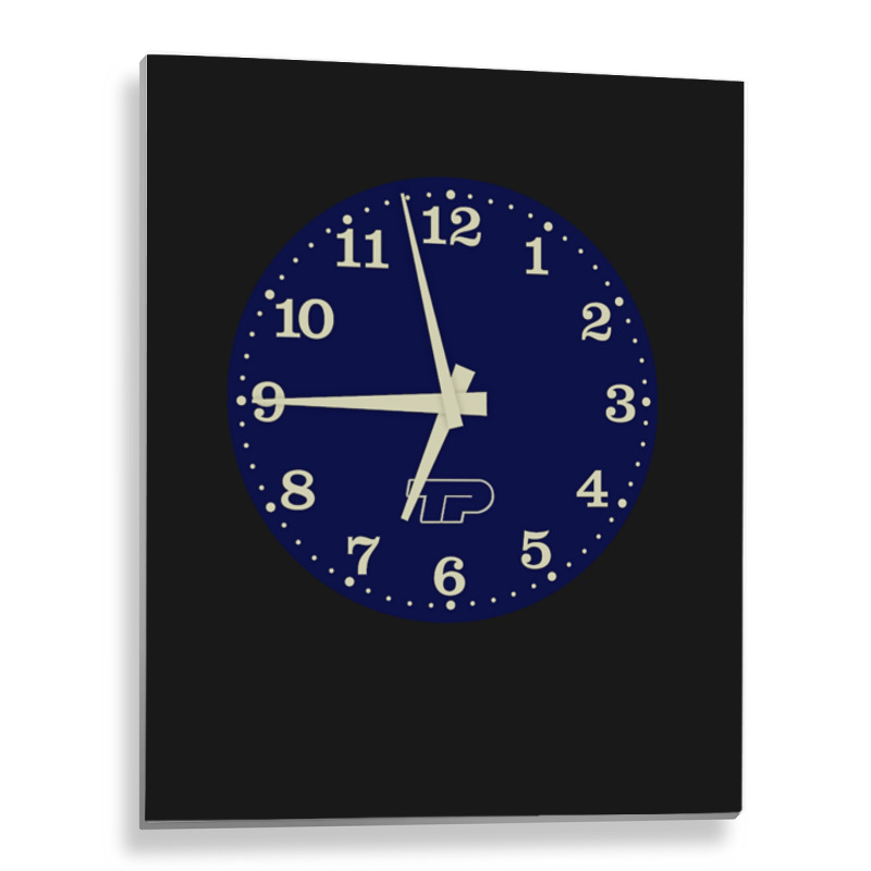 Polish Tv Retro Clock Ident Metal Print Vertical | Artistshot