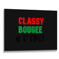 Womens Classy Black Girl Magic  Women September Melanin Poppin Metal Print Horizontal | Artistshot