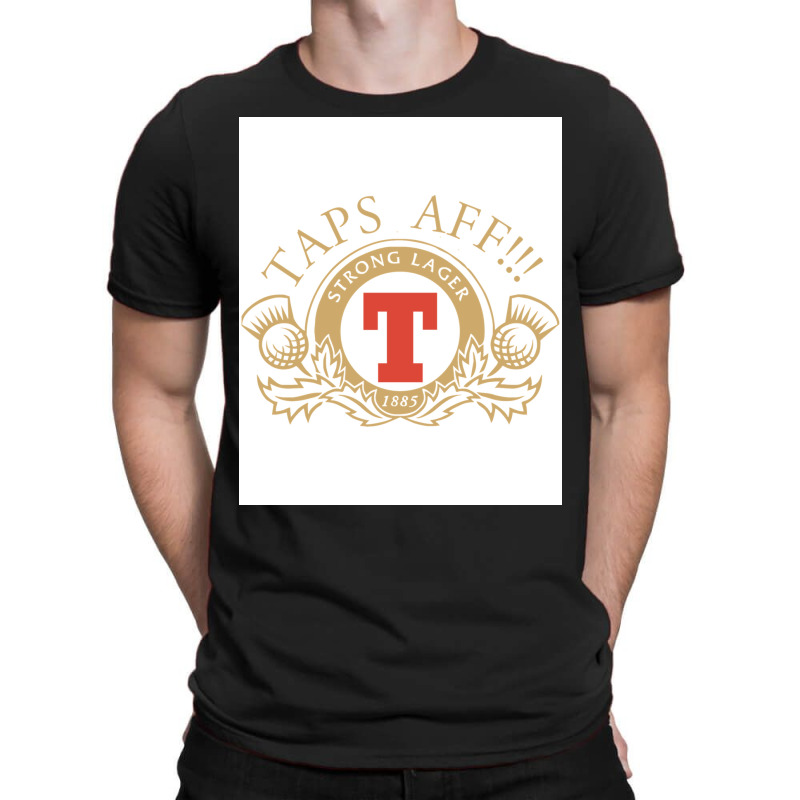 Taps Aff Tops Off Lager Parody Glasgow Poster Nostalgia T-shirt | Artistshot