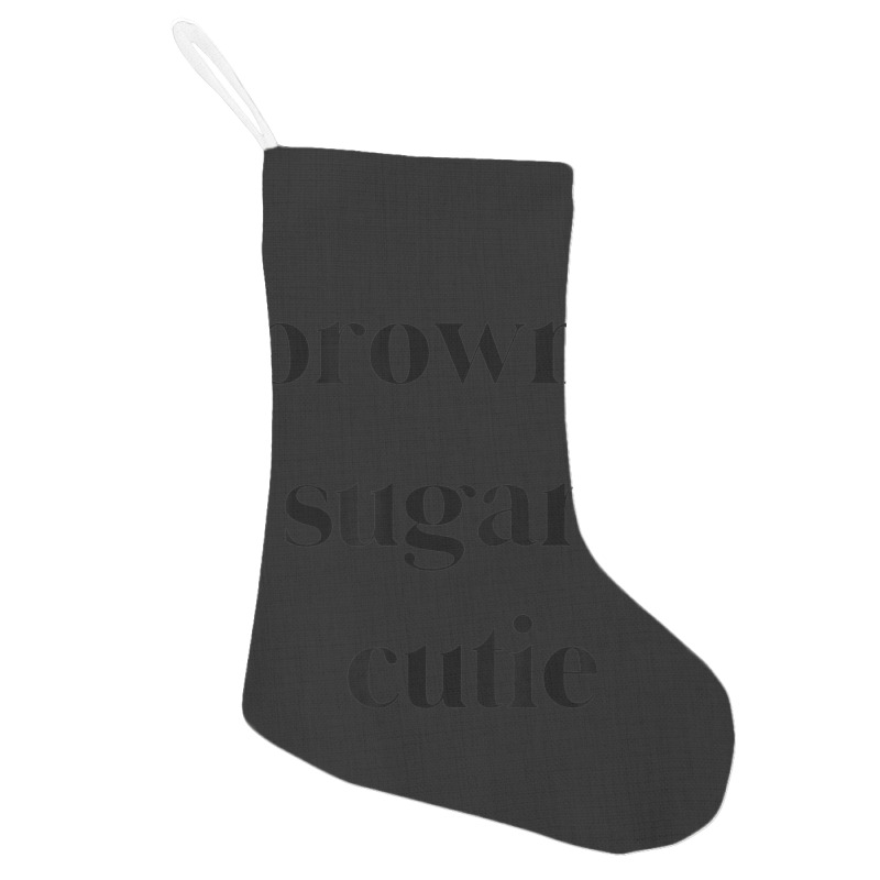 Brown Sugar Cutie Melanin  Afro Girl Womens Holiday Stocking | Artistshot