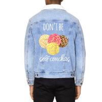 Womens Don't Be Self Conchas Spanish Pun Funny Latinx Shirt Unisex Sherpa-lined Denim Jacket | Artistshot