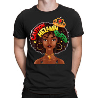 Caution Melanin Poppin Black Girl Magic African American T-shirt | Artistshot