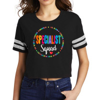 Hot Trend School Support Team Specialist Teacher Squad Reading Teacher Scorecard Crop Tee | Artistshot