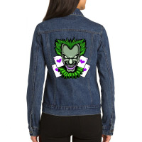 Evil Clown Ladies Denim Jacket | Artistshot