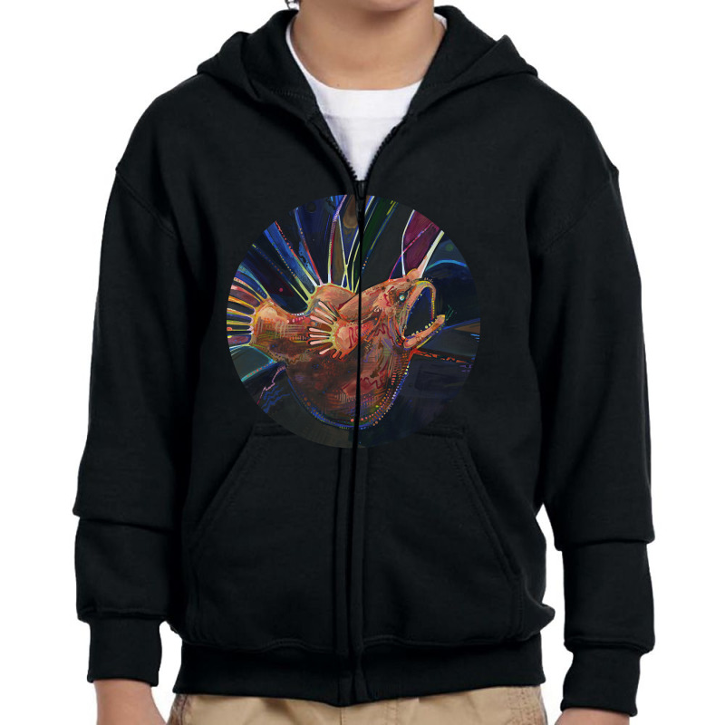 Fanfin Seadevil Painting - 2012 Youth Zipper Hoodie by Rios Arevalo | Artistshot