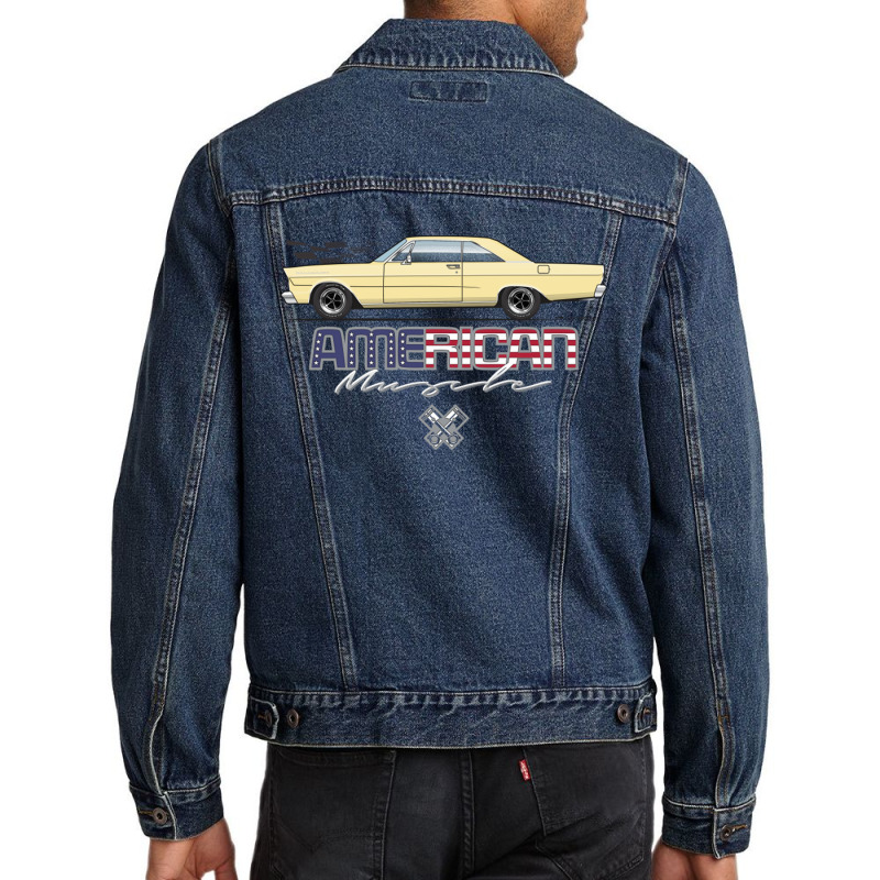 American Muscle Phoenician Yellow Men Denim Jacket | Artistshot