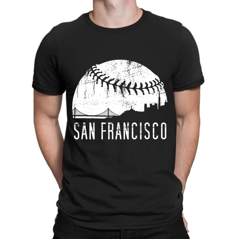 Limited Edition Sf City Skyline San Francisco City Baseball T-shirt | Artistshot