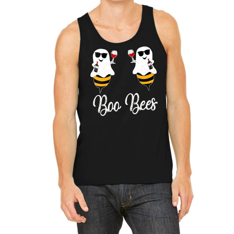 Womens Boo Bees Couples Halloween  Wine Drinking Women Party Vneck Tank Top | Artistshot