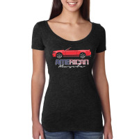 American Muscle Red With Black Stripes Five Women's Triblend Scoop T-shirt | Artistshot