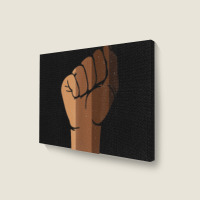 Drippin Melanin Fist Black Pride Black History Month Gift _002 Landscape Canvas Print | Artistshot