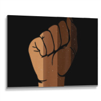 Drippin Melanin Fist Black Pride Black History Month Gift _002 Metal Print Horizontal | Artistshot