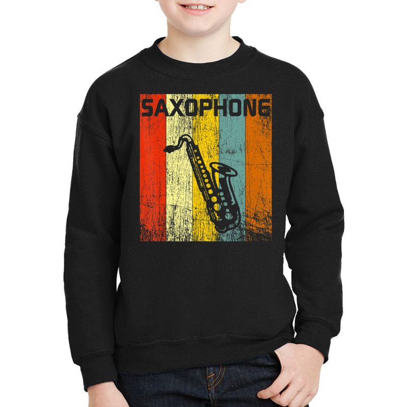 Saxophone Vintage Sax Lover 70s 80s Style Youth Sweatshirt by hongquangd | Artistshot