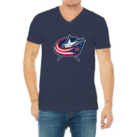 The  Blue Jackets V-neck Tee | Artistshot