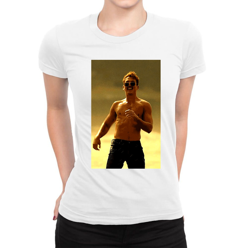 Miles Teller  Smile Ladies Fitted T-Shirt by SSTOPDesign | Artistshot