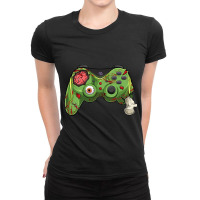 Halloween Gamer Zombie Controller Video Gamer Kids Mens Boys  Classic Ladies Fitted T-shirt | Artistshot