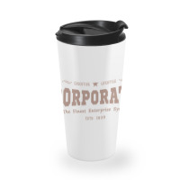 Trending Vintage Global Corporate Career Typography Travel Mug | Artistshot