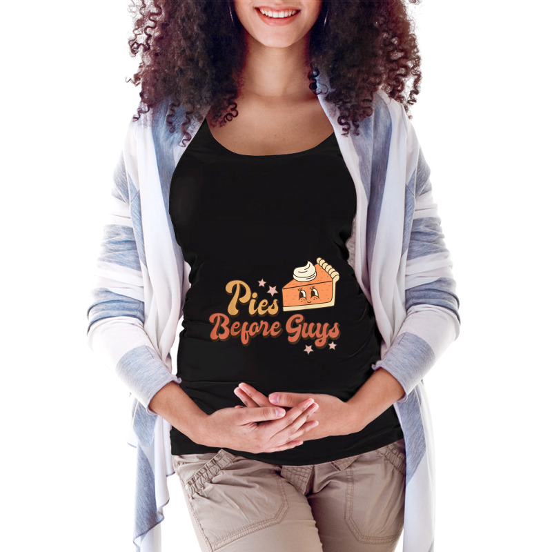 Pies Before Guys Fall Thanksgiving Pumpkin Pie Funny Toddler Maternity Scoop Neck T-shirt by MaricelyOrtiz | Artistshot