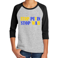 Stop Putin Stop War Youth 3/4 Sleeve | Artistshot