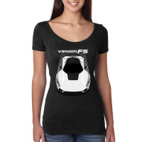 Hennessey Venom F5 White Women's Triblend Scoop T-shirt | Artistshot