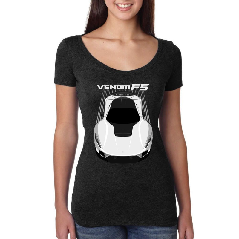 Hennessey Venom F5 White Women's Triblend Scoop T-shirt by GeorgieUnsicker | Artistshot