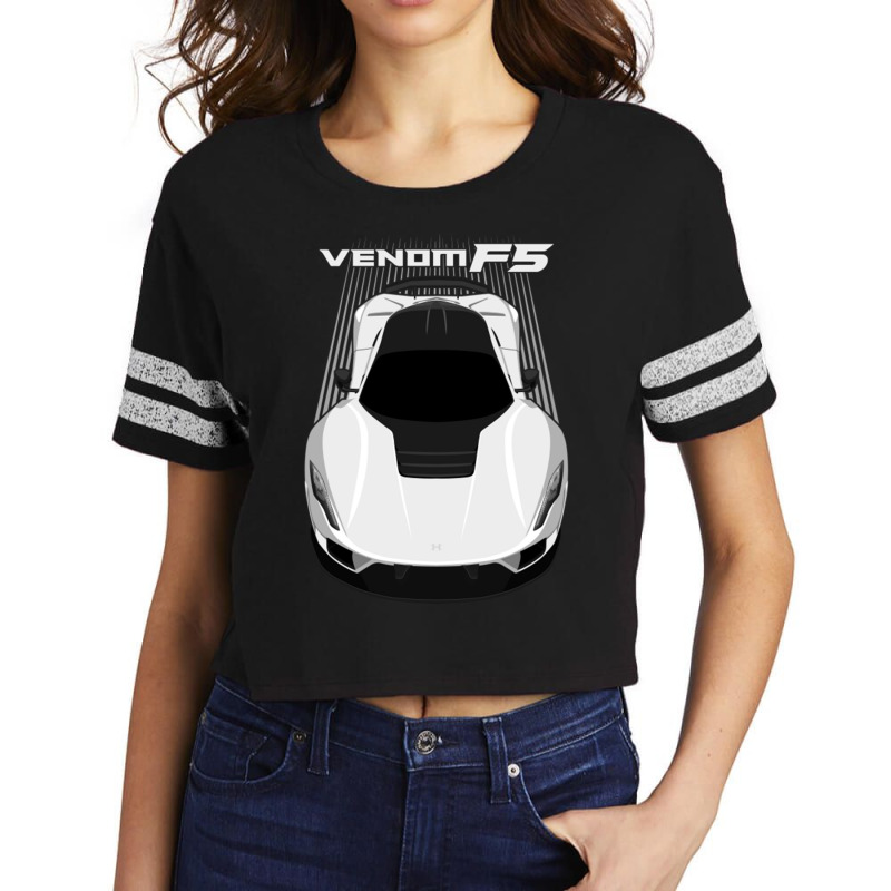 Hennessey Venom F5 White Scorecard Crop Tee by GeorgieUnsicker | Artistshot