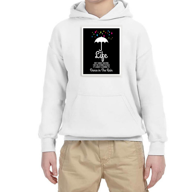 Life Is A Rain Youth Hoodie by Trendy boy | Artistshot