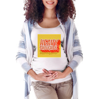 Heavy Thoughts Maternity Scoop Neck T-shirt | Artistshot