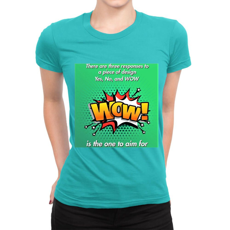 Wow Ladies Fitted T-Shirt by Trendy boy | Artistshot