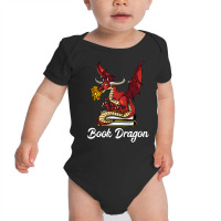 Trending Book Dragon Reading Baby Bodysuit | Artistshot