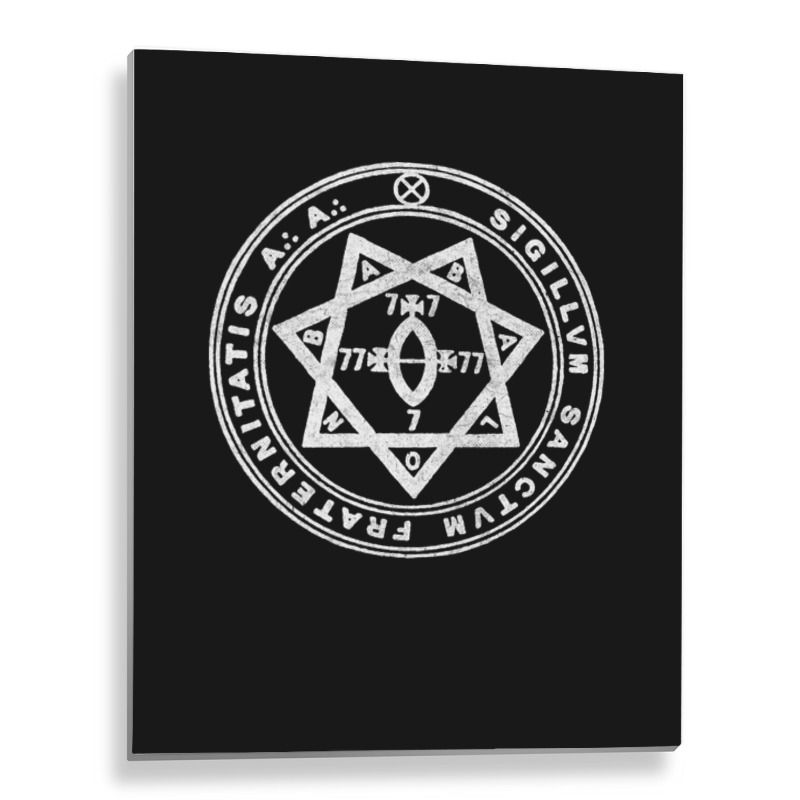 The Seal Of Aa Heptagram Aleister Crowley Thelema Metal Print Vertical ...