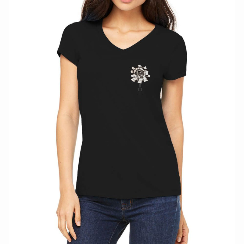 Film Rose Women's V-Neck T-Shirt by NicholetteJeanHastings | Artistshot