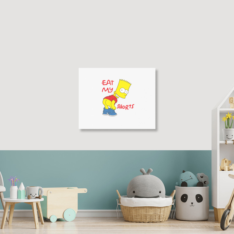 Eat My Shorts Landscape Canvas Print | Artistshot