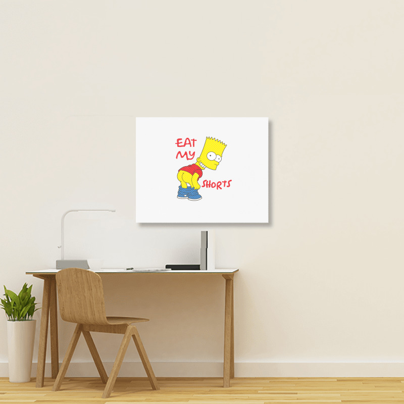 Eat My Shorts Landscape Canvas Print | Artistshot