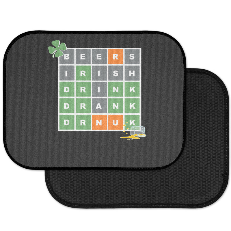 Wordle St Patricks Day Rear Car Mat | Artistshot