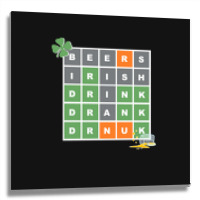 Wordle St Patricks Day Metal Print Square | Artistshot