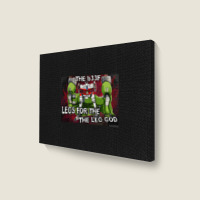 Mechwarrior  The Leg God Landscape Canvas Print | Artistshot