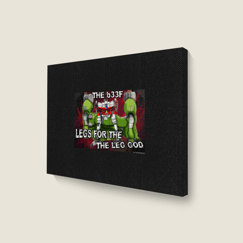 Mechwarrior  The Leg God Landscape Canvas Print | Artistshot