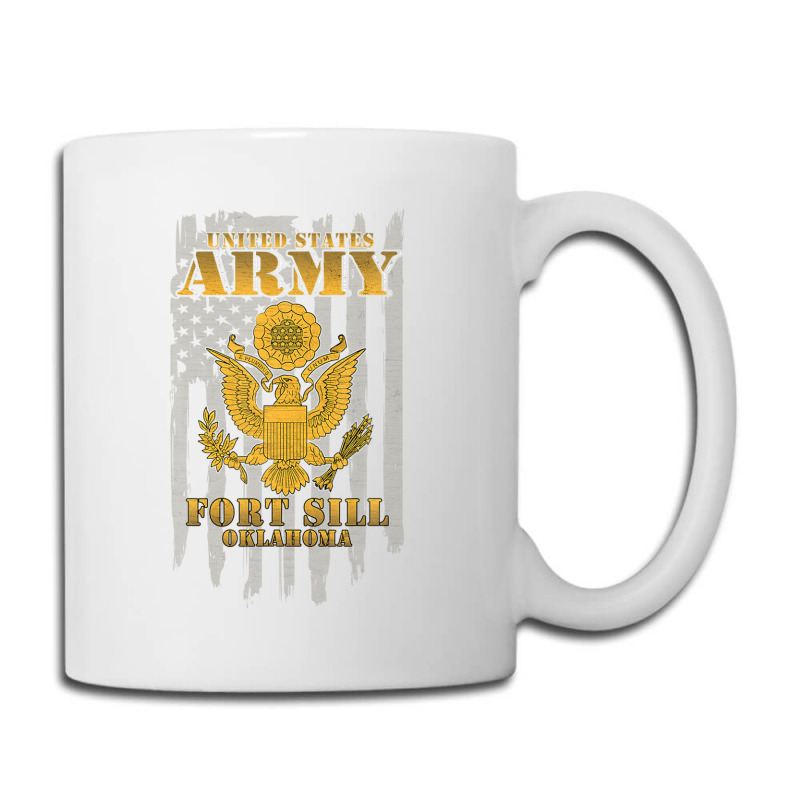 Fort Sill Oklahoma Us Army American Flag Vintage Retro Gift Coffee Mug | Artistshot