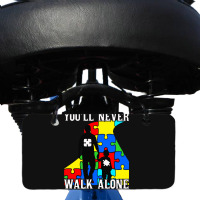 Never Walk Alone   Father And Son Bicycle License Plate | Artistshot