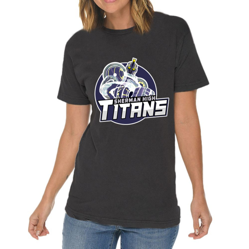 Sherman High Titans Vintage T-shirt | Artistshot