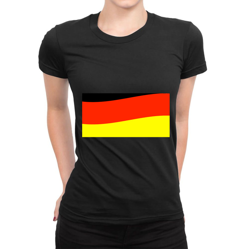 Germany Flag Ladies Fitted T-Shirt by Rios Arevalo | Artistshot